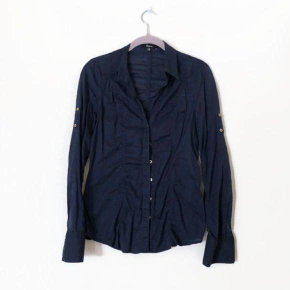 Collared button down shirt, blouse - Picture 1 of 7